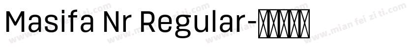 Masifa Nr Regular字体转换